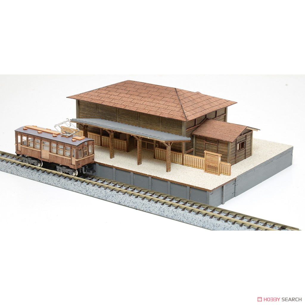 懐かしの木造電車＆機関車 No.9 駅ホーム (組み立てキット) (鉄道模型) その他の画像2