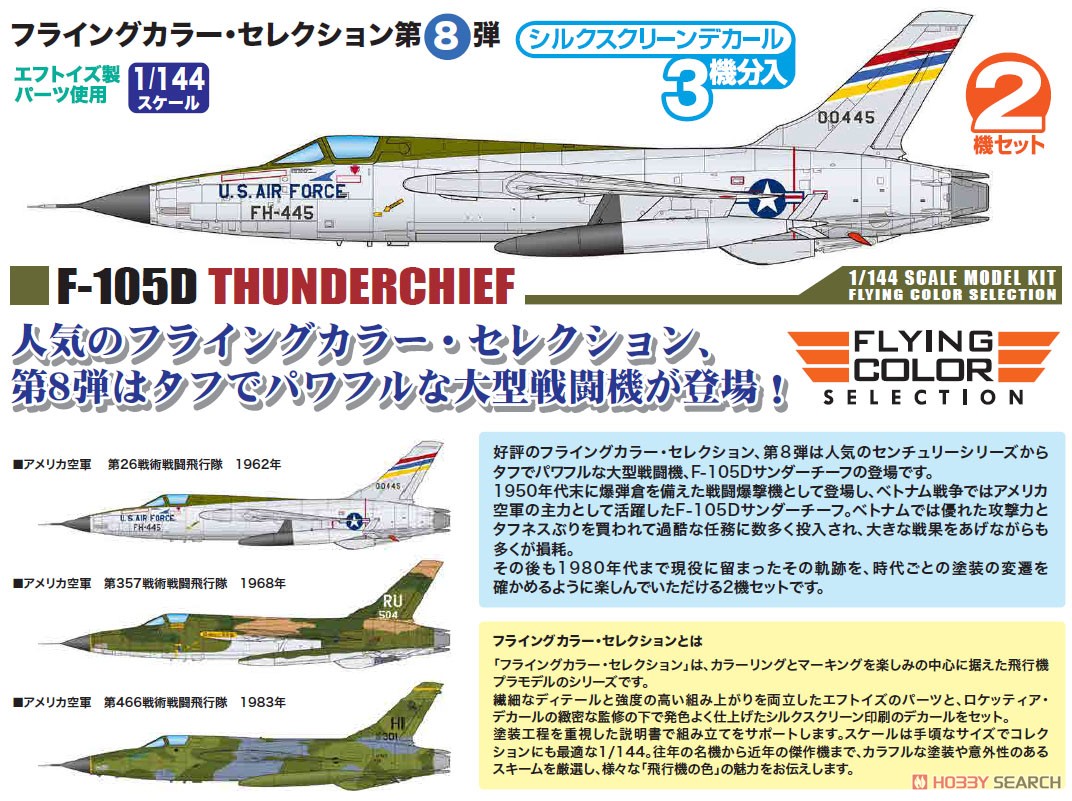 F-105D サンダーチーフ (2機セット) (プラモデル) その他の画像1