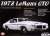 1972 Pontiac LeMans GTO Cameo White (ミニカー) その他の画像2