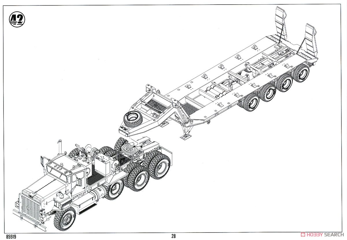 アメリカ M911戦車運搬車 w.M747重装備セミトレーラー (プラモデル) 設計図13