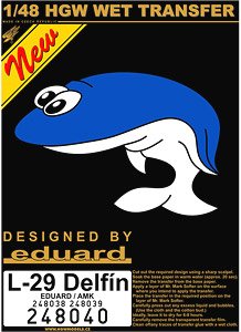 L-29 Delffin Decal + Data Stencils (for AMK/Eduard) (Decal)