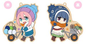 Yurucamp [Front and Back Rubber] Cart Nadeshiko & Rin (Anime Toy)