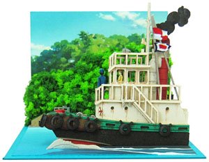 [Miniatuart] Studio Ghibli Mini : From Up On Poppy Hill Scenery from Tugboat (Assemble kit) (Railway Related Items)
