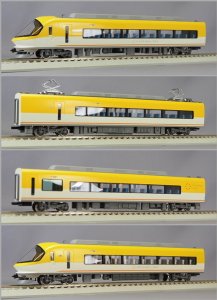 1/80(HO) Kintetsu Series 23000 Ise-Shima Liner (Yellow) Standard Four Car A Set (Basic 4-Car Set) (Pre-Colored Completed) (Model Train)
