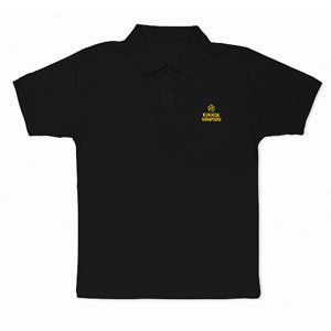 Love Live! Sunshine!! Hanamaru Kunikida Embroidery Polo-shirt Black L (Anime Toy)