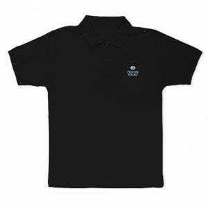 Love Live! Sunshine!! Yoshiko Tsushima Embroidery Polo-shirt Black L (Anime Toy)