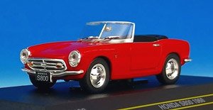 Honda S800 1966 ClosedRoof Red (Diecast Car)