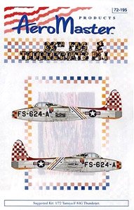 アメリカ空軍 F-84 サンダージェット Part.1 第86戦闘爆撃航空団 (デカール)