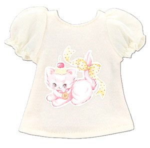PNS Sugar Dream Puff Sleeve T-shirt by MAKI (Cream) (Fashion Doll)