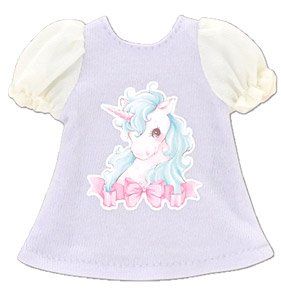 PNS Sugar Dream Puff Sleeve T-shirt by MAKI (Pastel Lavender) (Fashion Doll)