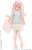 PNS Sugar Dream Osatou Ribbon Frill Skirt (Pastel Pink x Pastel Blue) (Fashion Doll) Other picture1