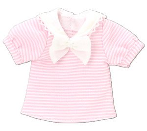 PNS Osatou Sailor Blouse (Pastel Pink x White) (Fashion Doll)