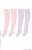 PNS Polka Dot Socks B Set (Pastel Pink x Cream, Pastel Lavender x White) (Fashion Doll) Item picture1
