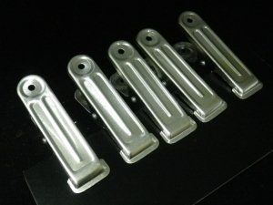 Aluminum Flat Clip (5 Pieces) (Model Train)