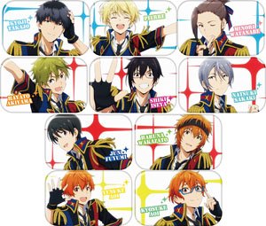 アイドルマスター SideM まるかくカンバッジ 2 （10個セット） (キャラクターグッズ)