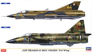 J35F ドラケン & SH37 ビゲン `F13航空団` 2機セット (プラモデル)