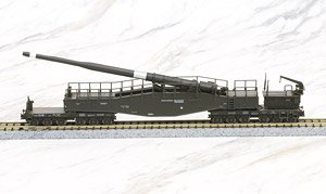 Eisenbahngeschutz K5 `Leopold` Wehrmacht-Grun Ep.II (クルップ5 28cm 列車砲 国防軍色(緑)) ★外国形モデル (鉄道模型)