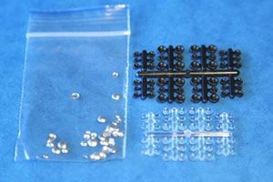 車両フロントライトセットB (48個入り) (3.5mm x 16、2.5mm x 24、1.5mm x 8) (反射鏡別パーツ) (プラモデル)