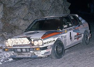 ランチア デルタ HF インタグラーレ 8V モンテカルロラリー 1989 #4 Biasion/Siviero (ミニカー)