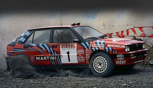 ランチア デルタ HF インタグラーレ 16V サンレモラリー 1989 優勝車 #1 Biasion/Siviero (ミニカー)
