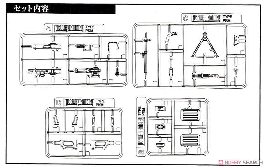 1/12 Little Armory (LA043) PKMタイプ (プラモデル) 設計図3