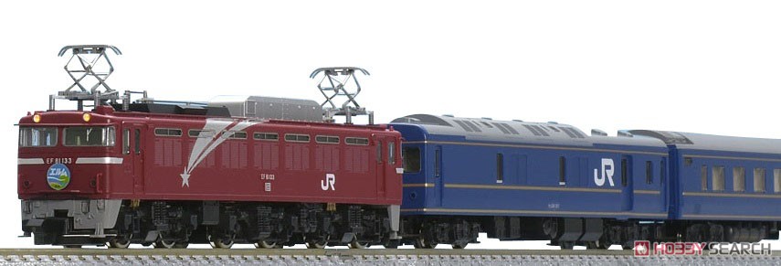 JR EF81・24系 特急寝台客車 (エルム) セット (7両セット) (鉄道模型) 商品画像1