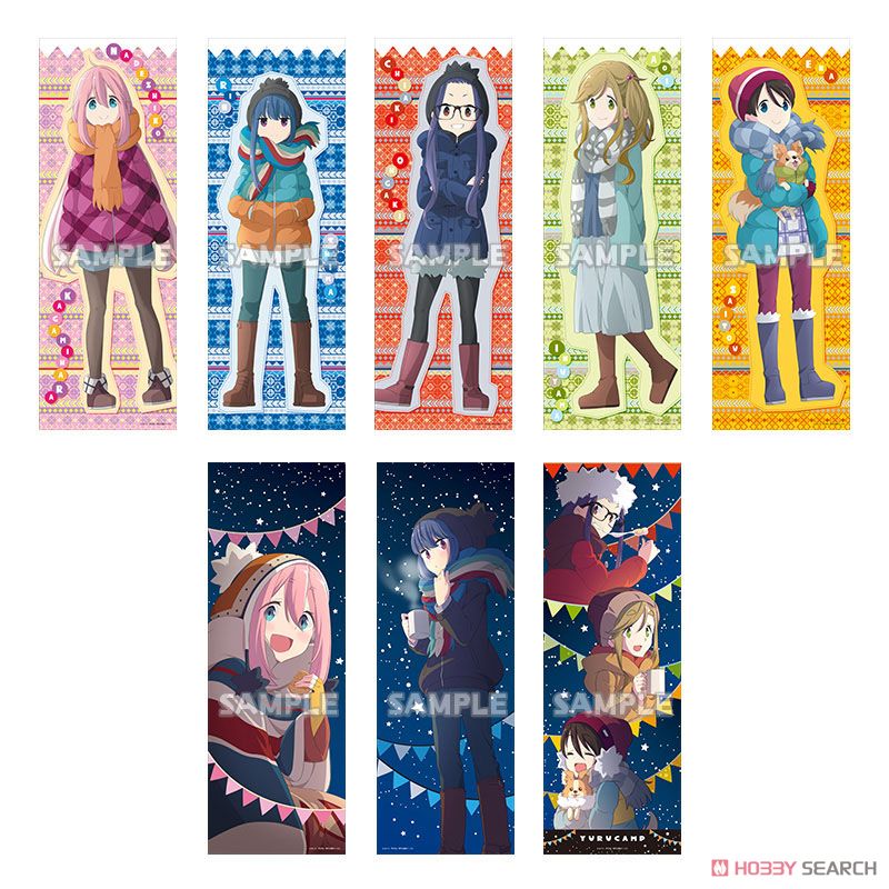 Yurucamp Long Poster (Set of 8) (Anime Toy) Item picture1