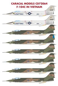 アメリカ空軍 F-104C ベトナム戦争 (デカール)