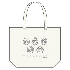 [Yurucamp] Tote Bag Minimal Icon Design White (Anime Toy)