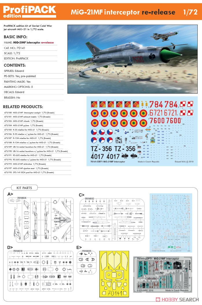 MiG-21MF プロフィパック (プラモデル) その他の画像2