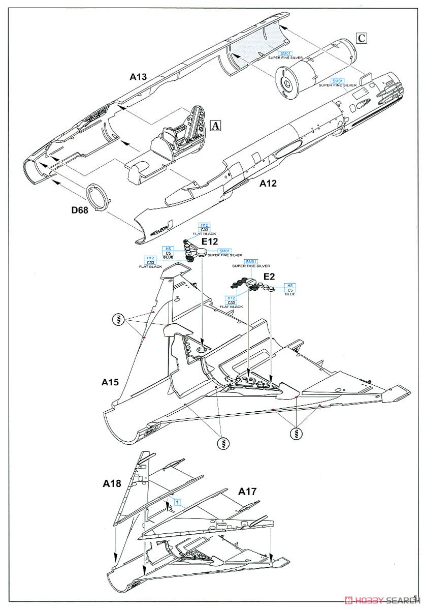 MiG-21MF プロフィパック (プラモデル) 設計図3