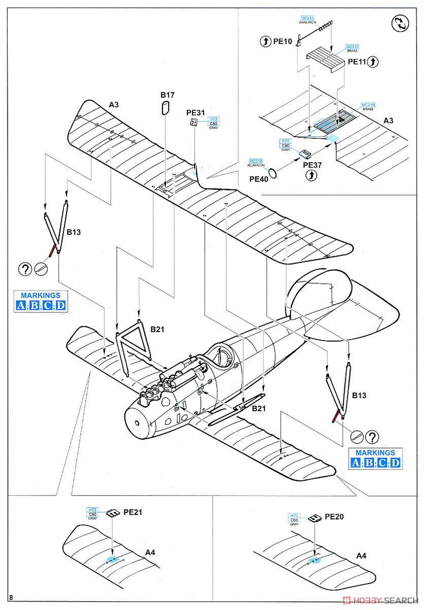 Albatros D.V ProfiPACK (Plastic model) Assembly guide6