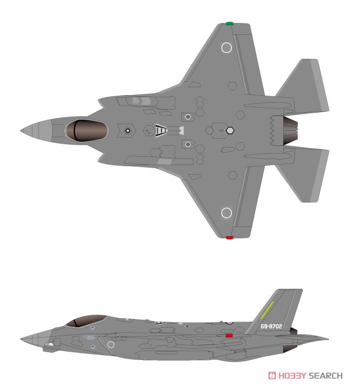 F-35J ライトニングII 航空自衛隊 F-35A用ロービジデカール付き (プラモデル) その他の画像1