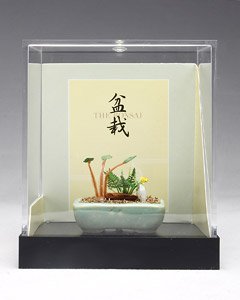 THE BONSAI 1/12 草物寄せ植え 【水色角鉢】 (ドール)