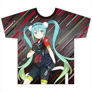 レーシングミク 2018 TeamUKYO 応援ver. フルグラフィックTシャツ Mサイズ (キャラクターグッズ)