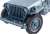 1941 Jeep Willys Navy (Blue Gray) (Diecast Car) Item picture2