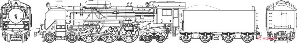 16番(HO) 国鉄 C60 第1次改造車 (鉄道模型) その他の画像1