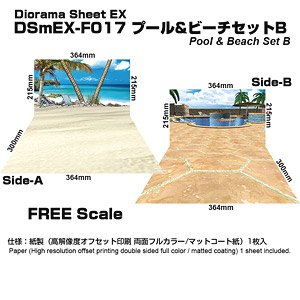 Diorama Sheet EX [Pool & Beach Set B] (Fashion Doll)