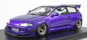 HONDA EG6 Rocket Bunny Purple (ミニカー)