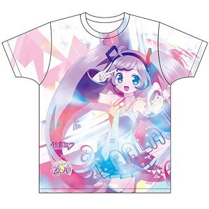 Hatsune Miku x PriPara Full Color T-Shirts Laala (Anime Toy)