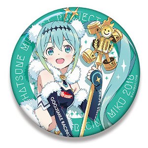 Hatsune Miku Racing Ver. 2018 Big Can Badge (1) (Anime Toy)