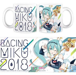Hatsune Miku Racing Ver. 2018 Mug Cup (2) (Anime Toy)