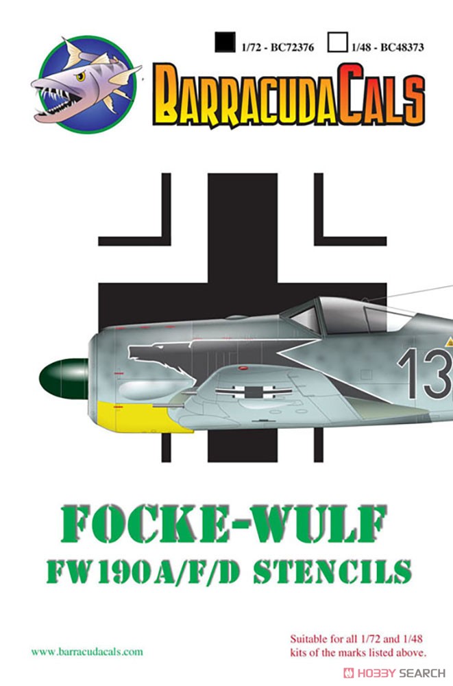 ドイツ空軍 フォッケウルフ Fw190A/F/D用 機体ステンシルデカール 商品画像1