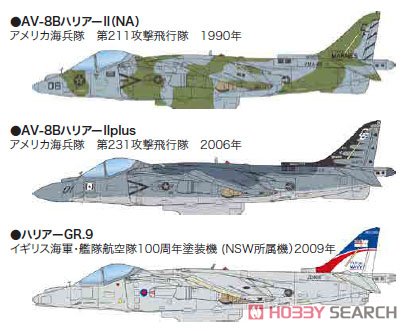 AV8B ハリアーII (2機セット) (プラモデル) その他の画像3