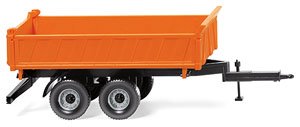 (HO) Dump Trailer Municipal Orange (Model Train)