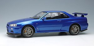 Nissan Skyline GT-R (BNR34) V-spec II 2000 ベイサイドブルー (ミニカー)