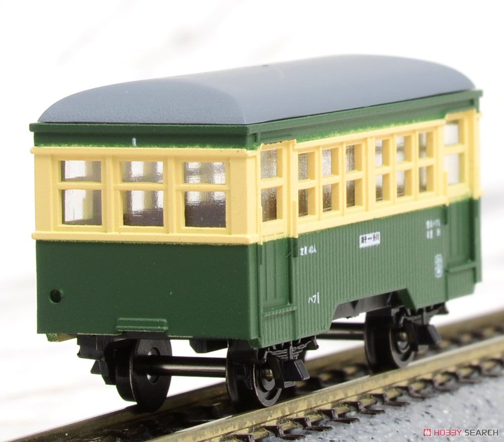 銚子電気鉄道 ハフ1・ハフ2 客車セット (1950年代後期仕様/車体色：グリーン×クリーム) (2両セット) (鉄道模型) 商品画像3