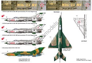 MiG-21MF ハンガリー空軍デカール (デカール)