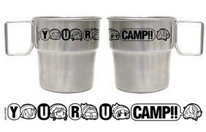 Yurucamp Folding Handle-style Stainless Steel Mug (Anime Toy)