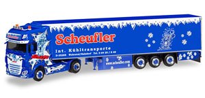 (HO) DAF XF SSC Euro 6 冷凍ボックスセミトレーラー `Scheufler` (鉄道模型)